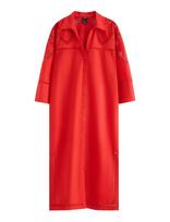 Lindex - Midi Shirt Dress With Broderie Anglaise - Iki kelių ir midi suknelės - Raudona