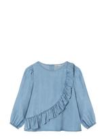 Fliink - Helene Ls Blouse - Palaidinės ir tunikos - Mėlyna