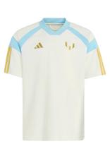 Adidas Performance - Messi Hot Tee Y - Futbolo marškinėliai - Kreminė spalva
