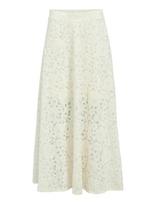Object - Objbianca Mw Lo Long Skirt Noos - Maxi sijonas - Balta