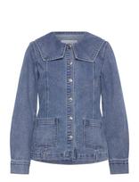 Object - Objivy L/S Re Denim Shirt 143 - Džinsiniai marškiniai - Mėlyna