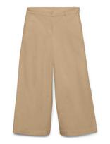 Vero Moda - Awvana Mw Wide Ankle Pant Noos - Plačios kelnės - Smėlio