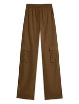 7 For All Mankind - Cargo Wide Pant Popeline Toffee - Cargo kelnės - Ruda