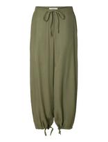 Selected - Slfbeatrice Mw Wide Pant B - Plačios kelnės - Chaki spalva