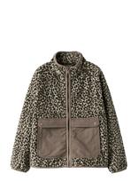 Name It - Nkfmeeko Fleece Jacket Aop - Flisinė striukė - Ruda