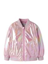 Name It - Nmfmolina Bomber Jacket Shiny - Bomberio striukė - Rožinė