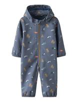 Name It - Nbmalfa08 Softshell Suit Aop Fo - Minkštas kombinezonas - Mėlyna