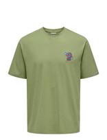 ONLY & SONS - Onsfred Life Opt 4 Rlx Ss Tee Vd - Marškinėliai trumpomis rankovėmis - Žalia