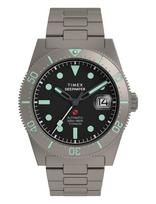 Timex - Deep Water Reef Titanium Auto Blk Dial Titanium Bracelet - Analoginis laikrodis - Juoda