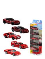 Hot Wheels - Ferrari 5-Pack, Set Of 5 Die-Cast Toy Ferrari Automobiles In 1:64 Scale - Kiti žaisliniai automobiliai - Marga / raštuota