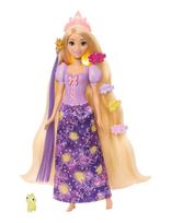 Disney Princess - Disney Princess Light-Up Hair Rapunzel Fashion Doll W/ 5 Ways To Glow, Pascal Figure & 7 Accessories - Lėlė - Violetinė