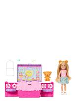 Barbie - Chelsea Family & Friends Club Pop-Up Tea Party Playset With Small Doll & 10+ Accessories - Lėlė - Rožinė
