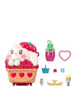 Polly Pocket - Polly Pocket   Strawberry Bunny Basket Compact - Žaidimų rinkiniai - Balta