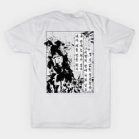 Men Black Print T-shirt Y2K Grunge Girl Aesthetic No-Cut Transfer Paper Print Cotton Tshirt L balta