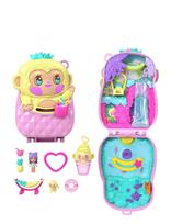 Polly Pocket - Polly Pocket   Pineapple Monkey Colada Compact - Lėlių namas - Rožinė