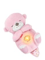 Fisher-Price - Soothe 'N Snuggle Otter, Pink Plush Baby Toy, Sound Machine With Breathing Motion - Muzikinis pliušinis žaislas - Rožinė