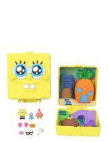 Polly Pocket - Micro Dolls And Playset, Spongebob Partnership Compact With Patrick Doll, 7 Accessories - Žaidimų rinkiniai - Geltona