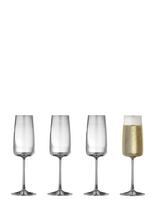 Lyngby Glas - Champagneglas Zero 4 Stk. - Šampano taurės - Nude