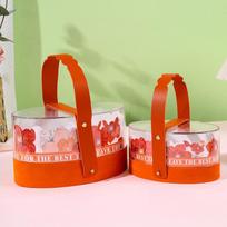 Acrylic Handheld Gift Box for Souvenirs, Wedding Favors & Candy Small 15x12x8
