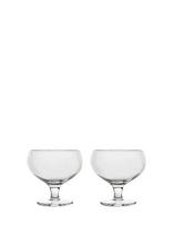 Sagaform - Blanka Coupe Glass, 2-Pcs - Baltojo vyno taurės - Nude