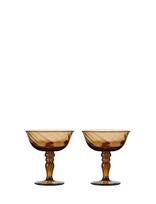 Byon - Italian Coupe Opacity 2Pcs/Set - Šampano taurės - Ruda