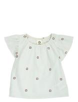 Müsli By Green Cotton - Seersucker Stripe Frill S/S T Baby - Palaidinės ir tunikos - Žalia