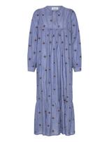 Lollys Laundry - Latourll Maxi Dress Ls - Ilga suknelė - Mėlyna