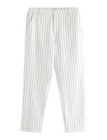 Lindex - Trousers In Linen Blend - Lininės kelnės - Balta