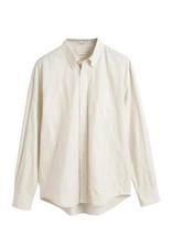 Gant - Rel Texture Stripe Shirt - Laisvalaikio marškiniai - Kreminė spalva