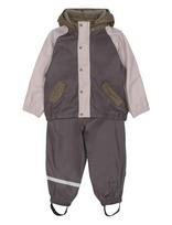 Mikk-line - Pu Rain Set + Fleece/Susp. 104 - Lietaus drabužių komplektas