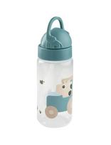 Done By Deer - Straw Bottle Tiny Farm Blue 350 Ml - Maistui - Mėlyna
