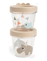 Done By Deer - Baby Food Container 2-Pack Celebration Sand - Kūdikių maisto indelis - Smėlio
