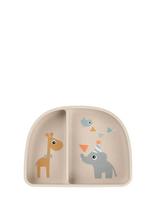 Done By Deer - Stick&Stay Compartment Bowl Celebration Sand - Lėkštės - Smėlio