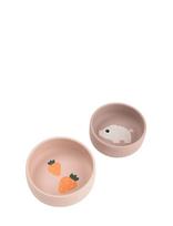 Done By Deer - Silicone Bowl Set 2 Pcs Pigee Powder - Dubenėlis - Rožinė