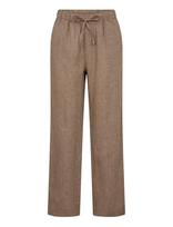 Bruun & Stengade - Bs Betty Pants - Lininės kelnės - Ruda