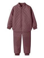 Name It - Nmfmud Rub Quilt Set Solid Fo - Termo rinkinys - Violetinė
