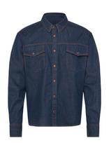 NEUW - Denim Overshirtindigo - Džinsiniai marškiniai - Tamsiai mėlyna