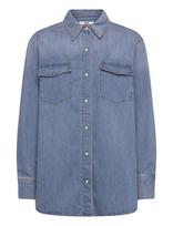 NEUW - Bowery Denim Shirt Visionmid Vintage Indigo - Džinsiniai marškiniai - Mėlyna