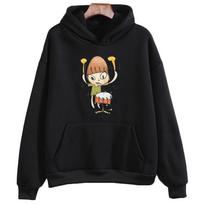Yoshitomo Nara Hoodies Funny Cartoon Comics Printed Sweatshirts for Girls Hooded Kawaii Graphic Pullovers Japanese Fashion Tops L