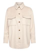 Gant - Rel Over Shirt - Viršutiniai marškinėliai - Kreminė spalva