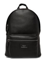 Polo Ralph Lauren - Pebble Leather-Dome Backpck-Bpk-Lrg - Verslo kuprinė - Juoda