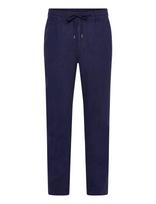 Polo Ralph Lauren - Lateef Slim Tapered Fit Linen Pant - Lininės kelnės - Tamsiai mėlyna