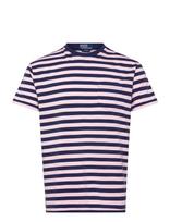Polo Ralph Lauren - Classic Fit Striped Jersey T-Shirt - Marškinėliai trumpomis rankovėmis - Rožinė