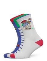 Ralph Lauren Kids - Bci Cotton-B Sailing Br-Crw-3Pk - Kūdikių kojinės - Marga / raštuota