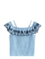 Lindex - Top With Off Shoulder Design - Palaidinės ir tunikos - Mėlyna