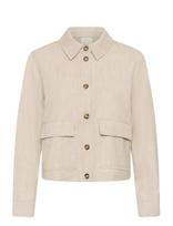 Kaffe - Kaomila Shirt Jacket - Lengva vasarinė striukė - Smėlio