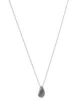 Bud To Rose - Drop Crystal Necklace Black/Silver - Dailūs karoliai - Sidabro