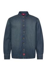 Dickies - Lightweight Denim Shirt Ls - Džinsiniai marškiniai - Mėlyna
