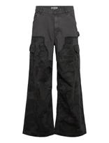 Weekday - Loose Patchwork Cargo Trousers - Cargo kelnės - Tamsiai mėlyna