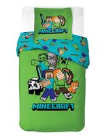 Minecraft - Bed Linen Senior Minecraft Classic Crew - 140X200, 65X65 Cm - Patalynės komplektas - Žalia